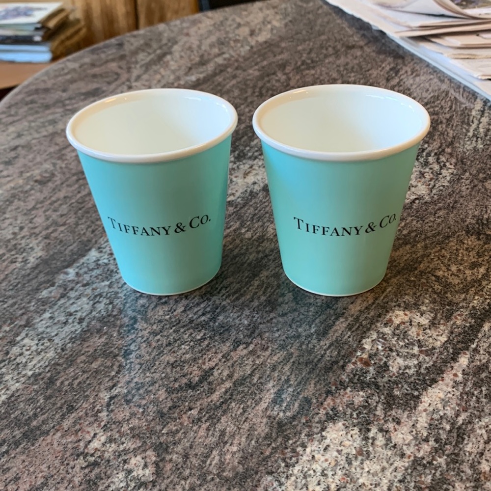 Tiffany & Co. coffee cups